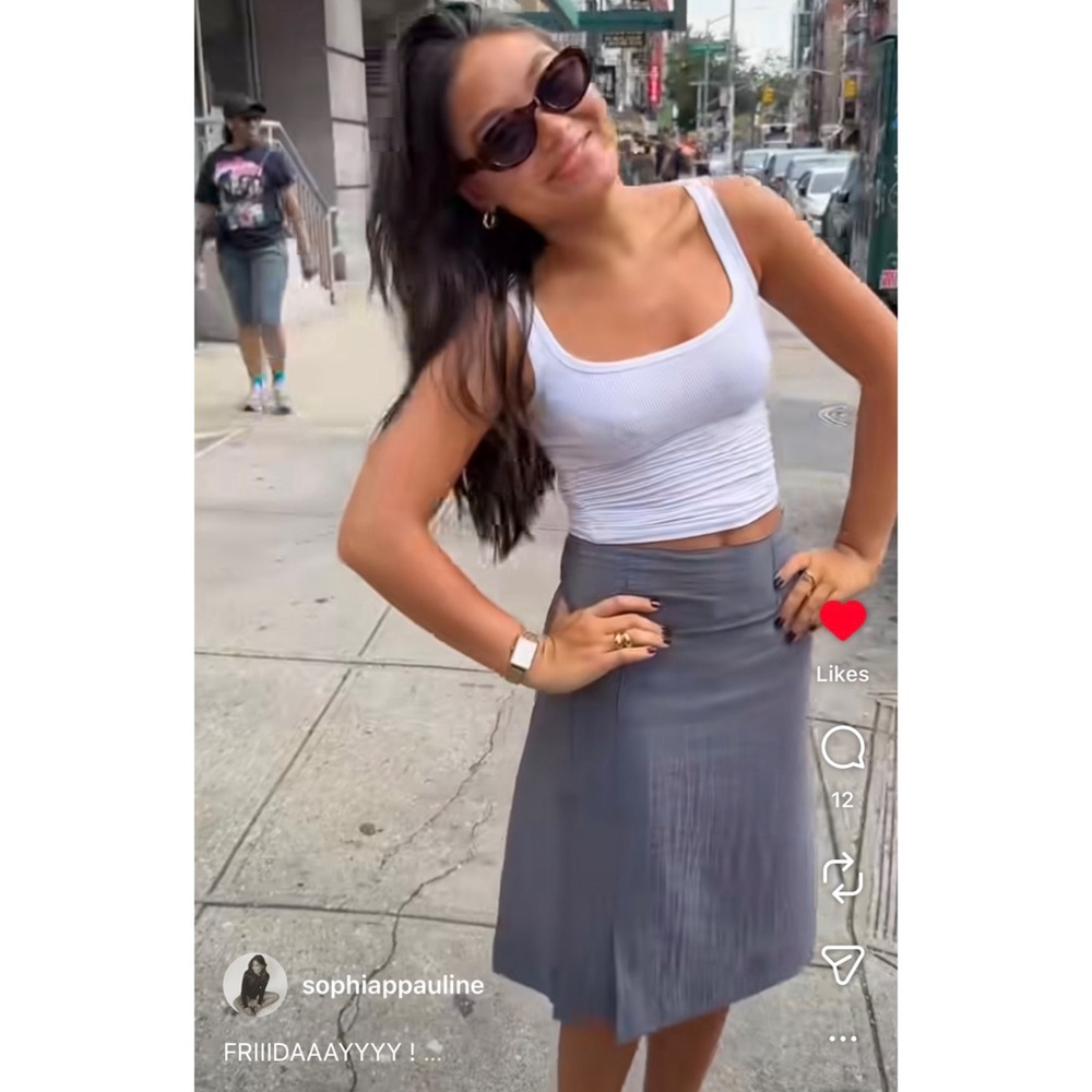 Shop Penche Isley Skirt in Dark Grey size 27/28